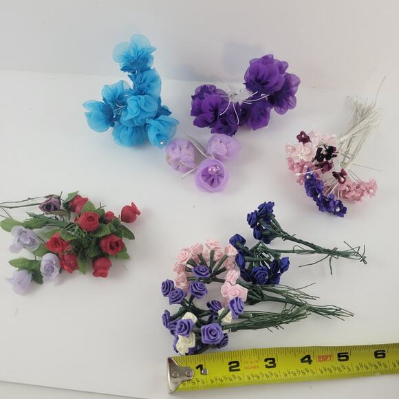 Vintage Mixed Artificial Flower Craft Lot - Picture 4 of 5